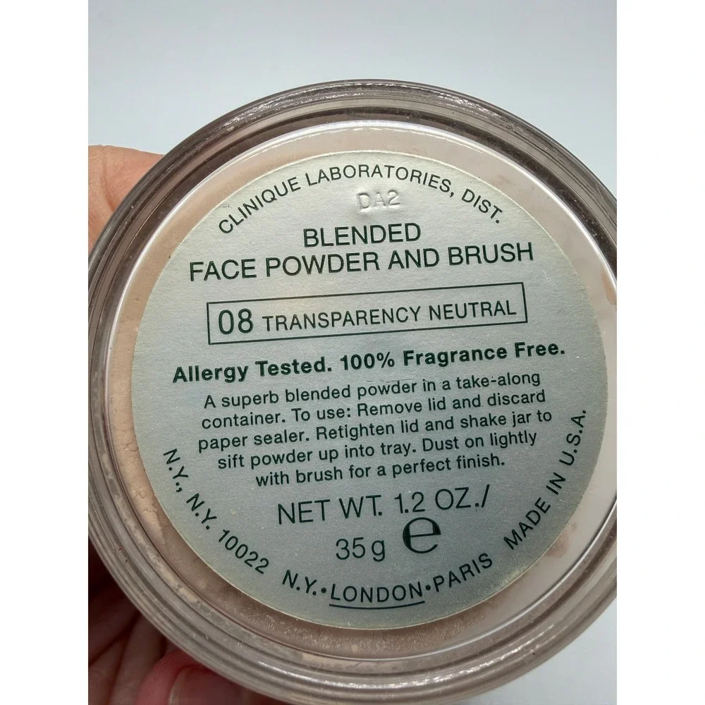 Clinique Blended Face Powder 08 Transparency Neutral 1.2 oz 35g Loose Setting